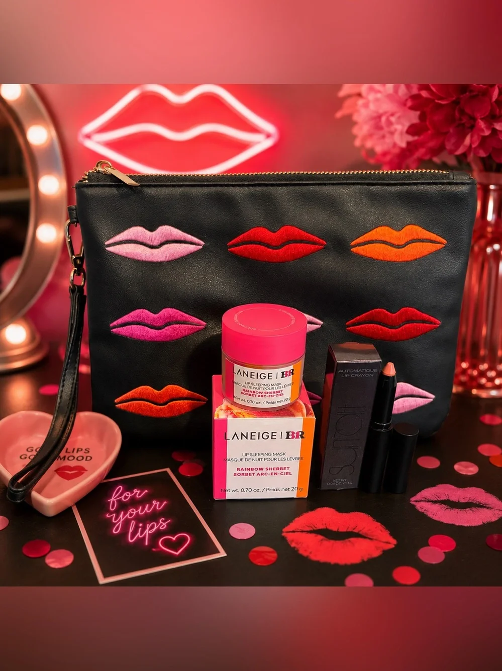 LANEIGE | BR Lip Sleeping Mask  & Surratt Lip + Sondra Robert’s Lip Wrislet